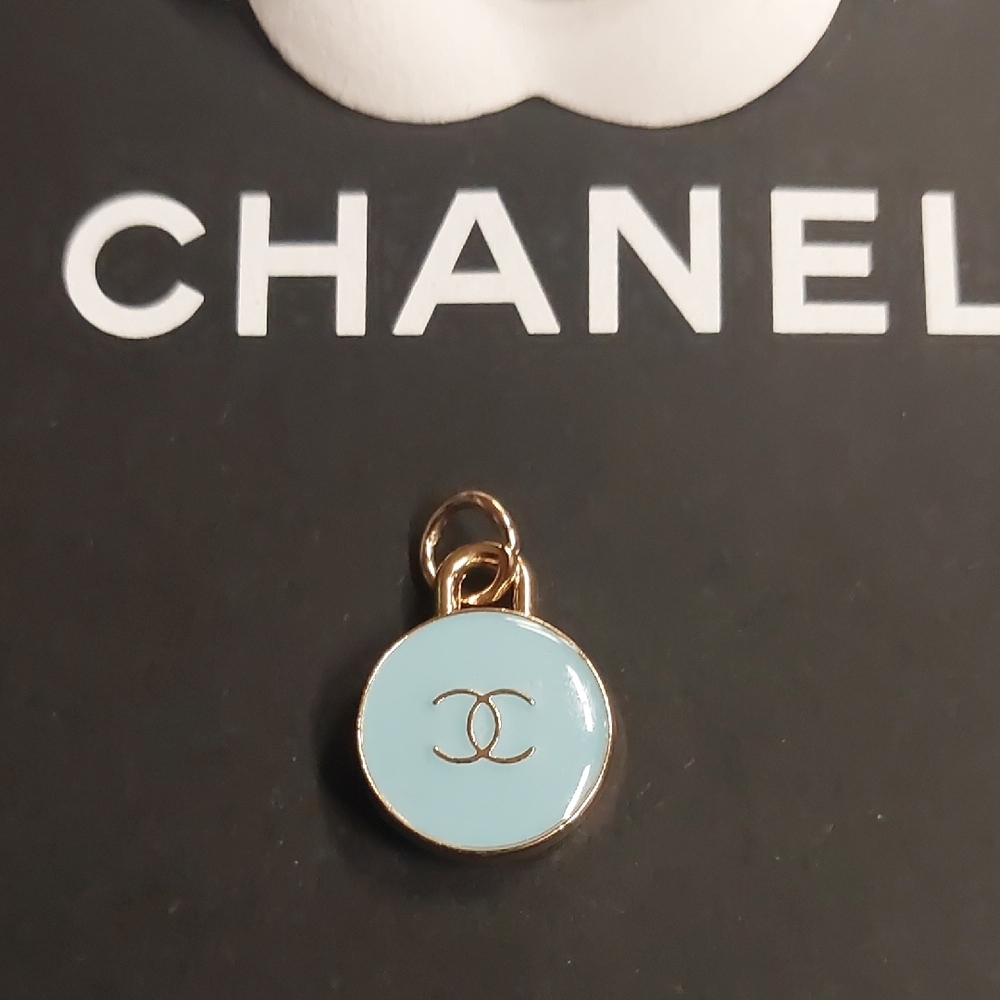 CC Sky Blue Double Sided Charm Pendant - Picture 2 of 3